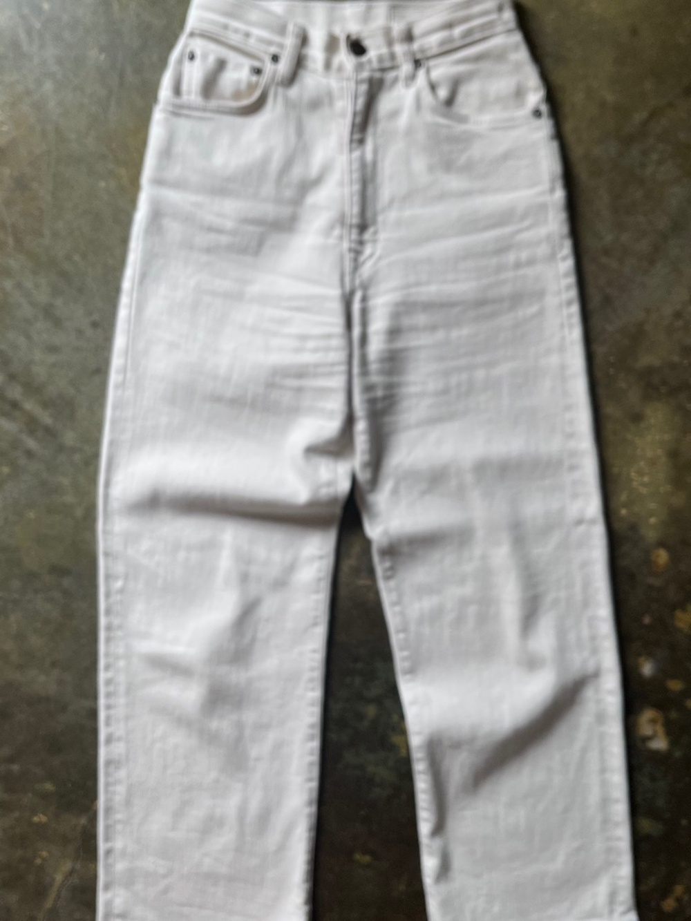 imogene + willie catherine ivory selvage rinse high-rise straight leg